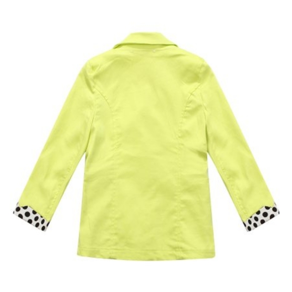 🇺🇲Yellow Polka Dot-Cuff Jacket & Lapel Clip -  - Picture 2 of 6